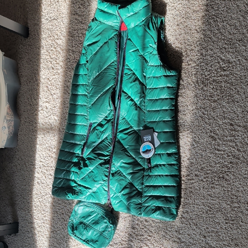 ANORAK Green Outerwear Long Vest L